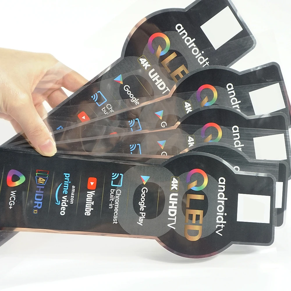 Bright Silver Dragon Silicone Gum Reusable Electrostatic Sticker High Temperature Static Cling  Packaging Label  for TV Screen