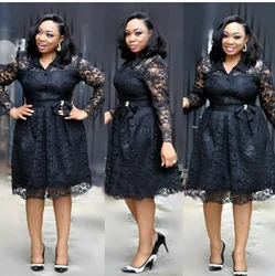 Lace African Turkey Women Fashion Long Sleeve kaftan abaya islamic dress For Ladies Casual Style Wear