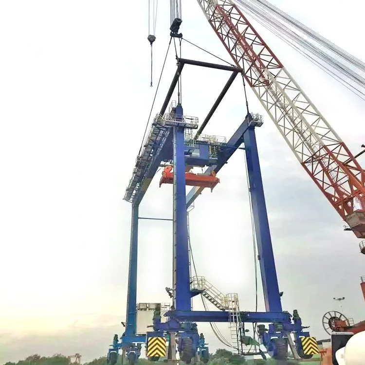 good standard 50 ton rubber tyre gantry crane for port