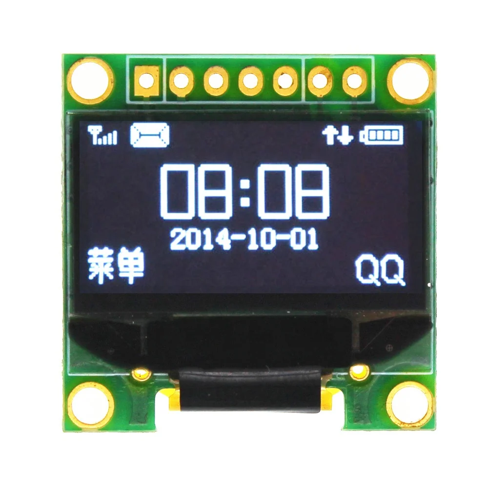 Модуль дисплея 0 96 дюйма SPI I2C OLED белый SSD1306 128X64