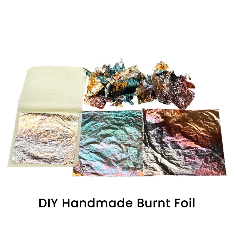 Most Popular Hot Sale Product Colorful Gold Leaf Sheet Diy Handmade Burnt Foil For Decoration