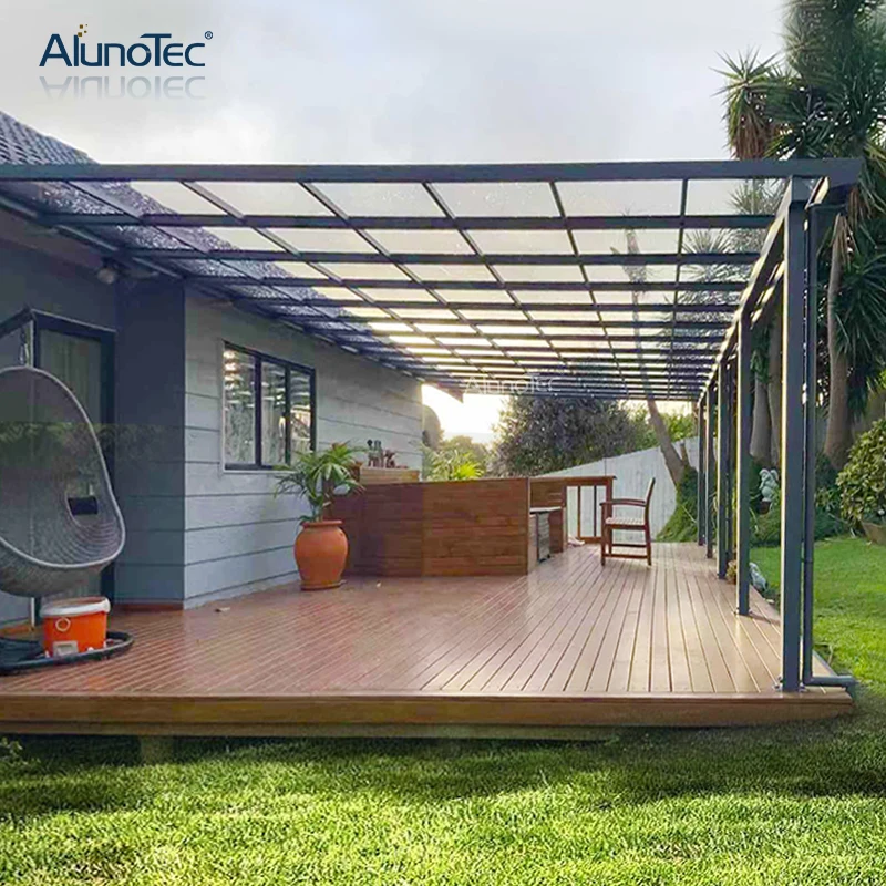  Patio Cover Polycarbonate Garden Shade Awnings Roof Balcony Aluminum Outdoor