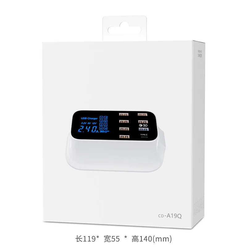  LAIMODA US UK EU 18W PD 5V 2A 3A LED Type C портативное зарядное устройство для телефона Iphone 8 адаптер сотового дисплея Usb зарядный