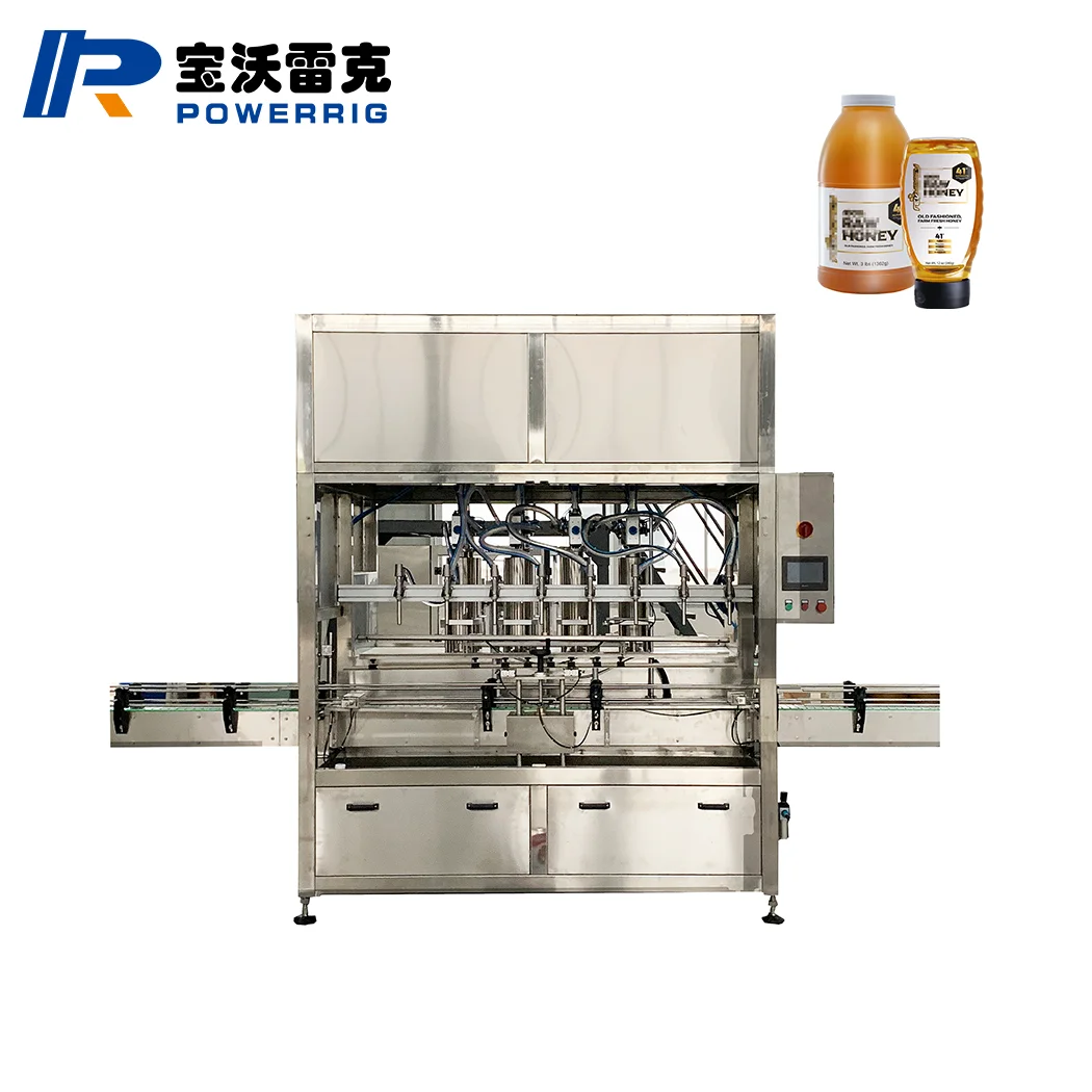 Automatic Piston Spoon Packing Machine Liquid Jar Sachet Stick Straw Bottle Honey Filling machinery
