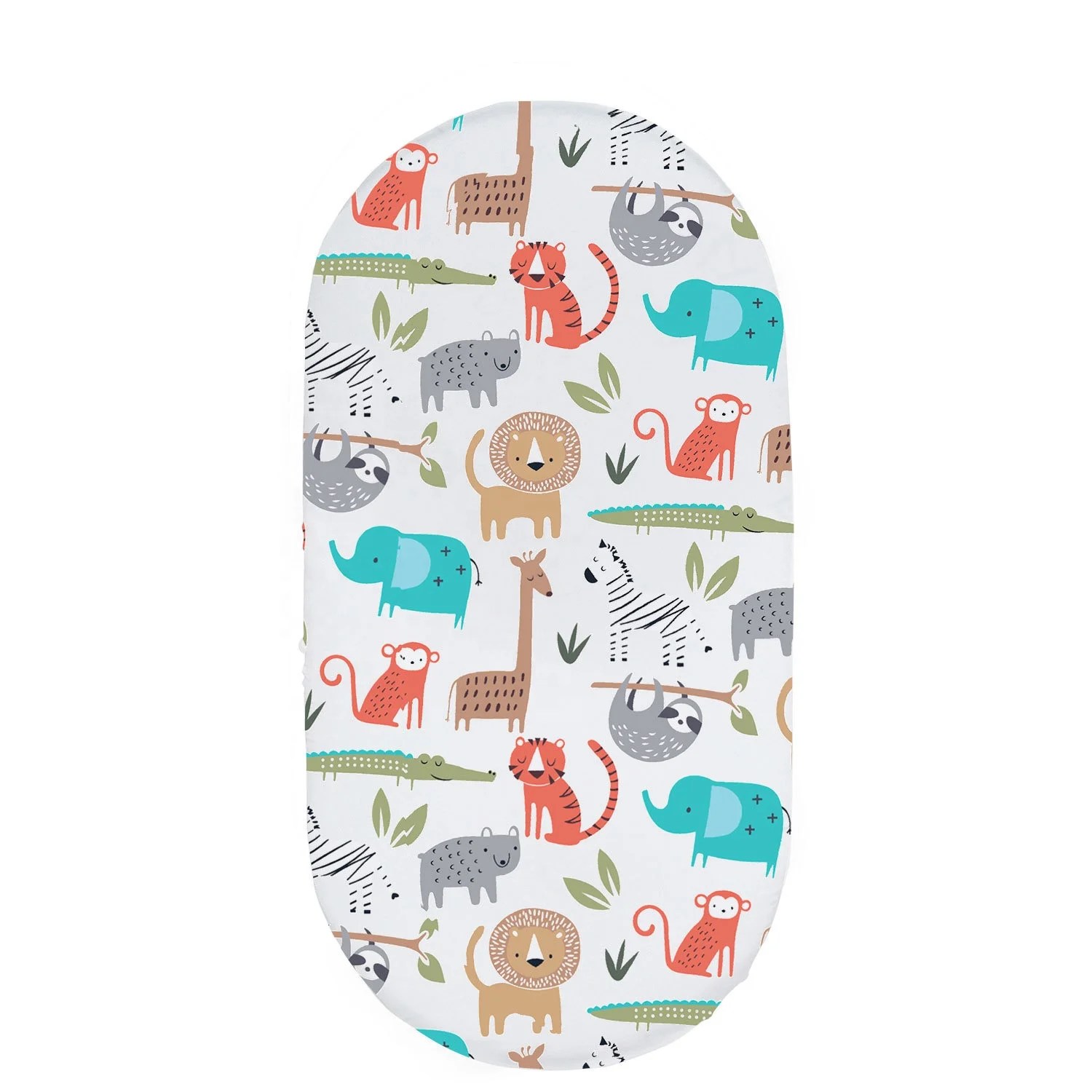 Baby Bassinet Sheet Ultra Soft Fitted Sheet Universal Fit for Bassinets Baby Cradle Moses Basket Oval Pad Mattress