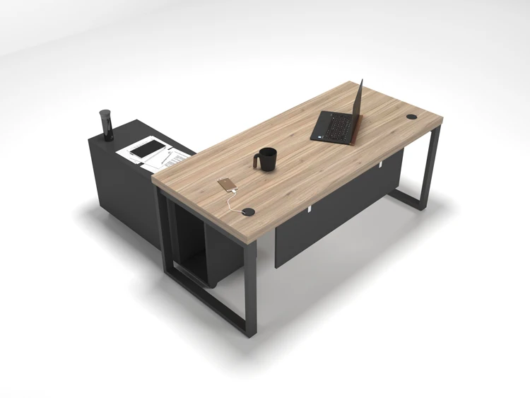 Top sale guaranteed quality modern office desk ceo high quality ceo desk solid wood l shaped ceo office desk set