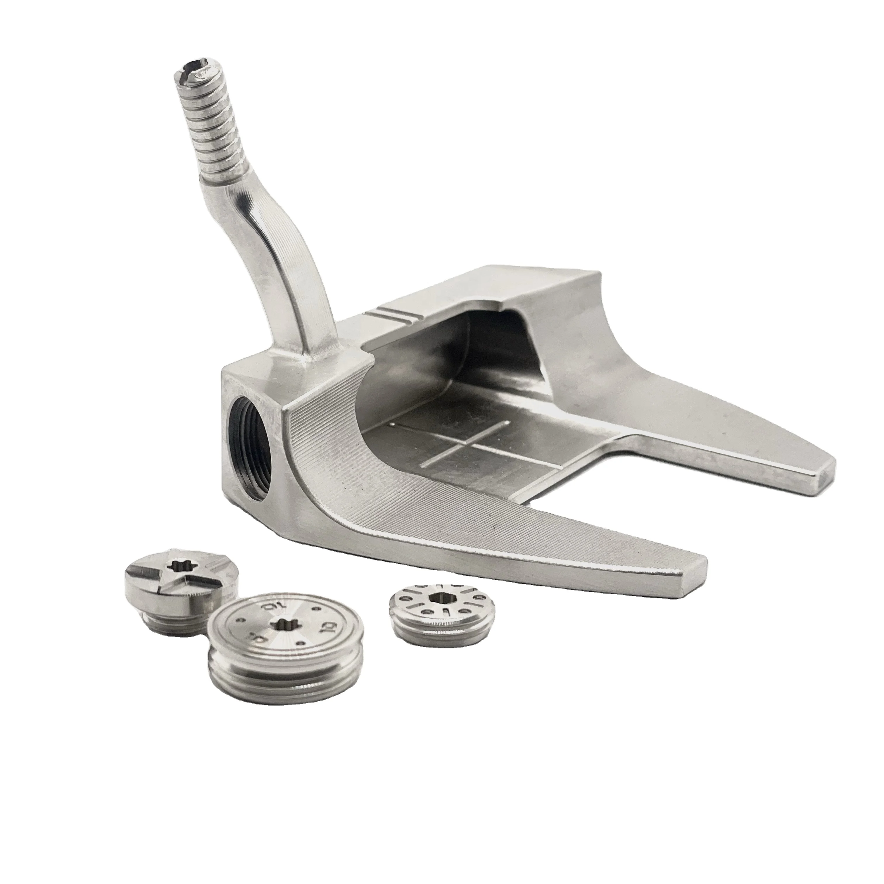New Detachable USA Customize Logo forged Cnc Milling 303 Stainless Golf Putter Head Golf Set