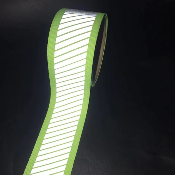 OEM Self Adhesive Heat Transfer Silver Reflective Tape for Clothing Segmented Reflective Stripe for Safety Garment