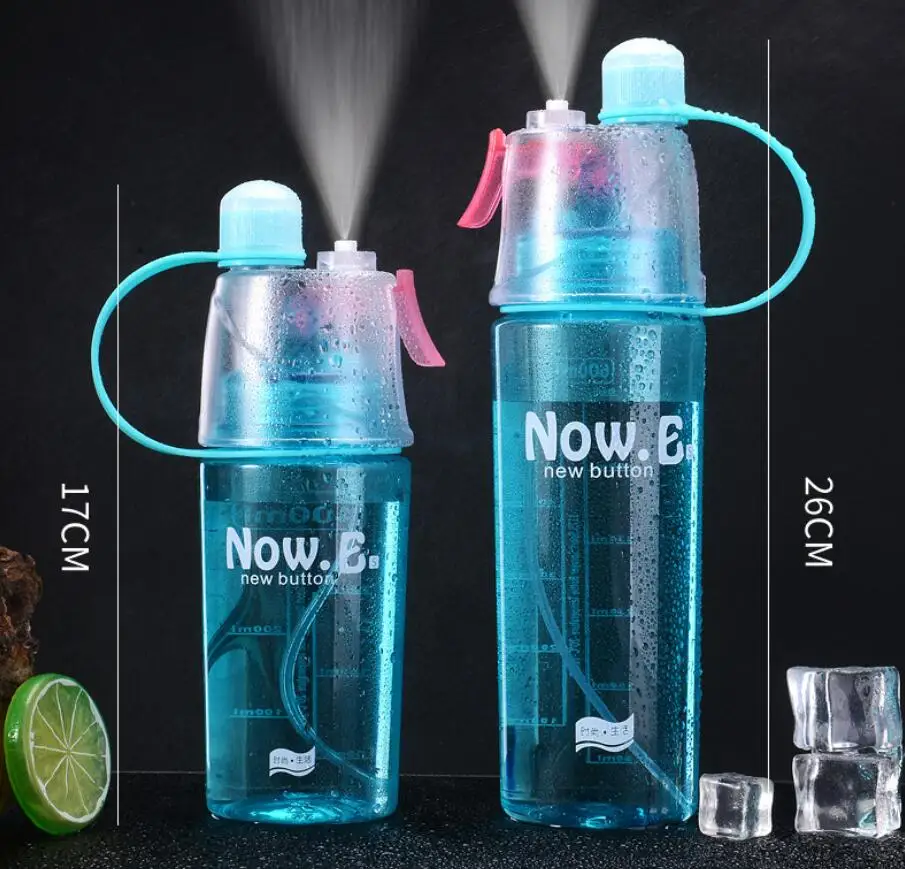 400ML 600ml hot sales popular mist spray water bottle wholesale