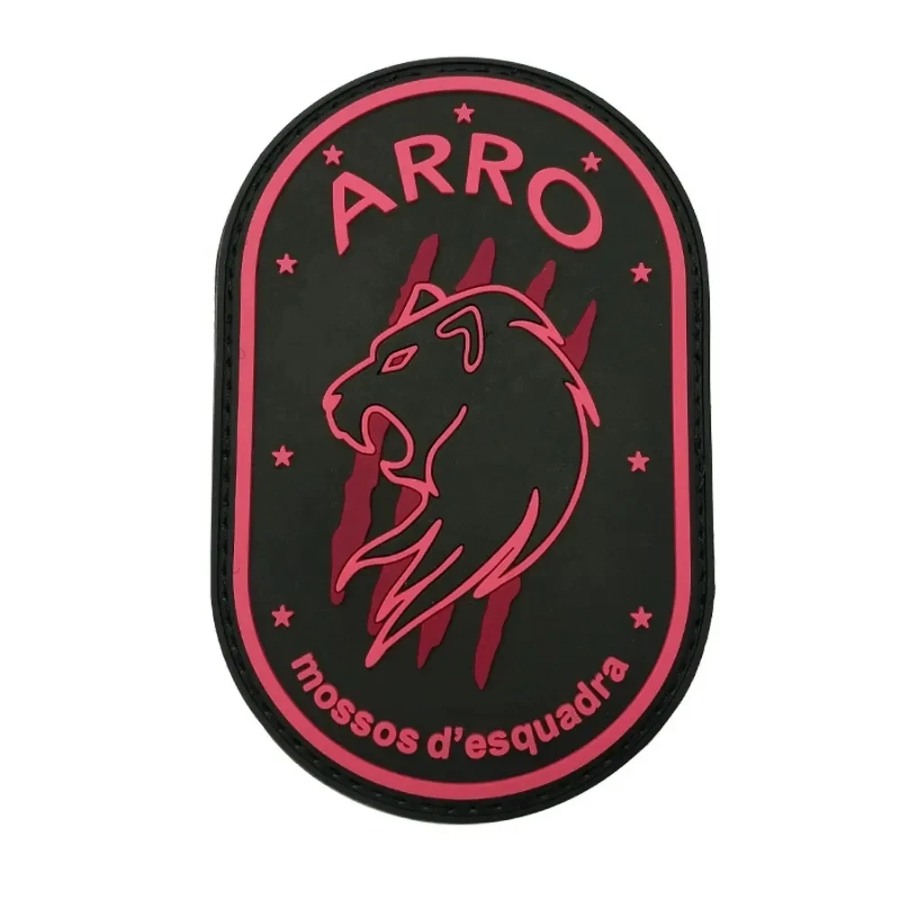 Индивидуальная этикетка ПВХ мягкая резина новый дизайнерский 3d логотип тиснением Polic патчи для шляп