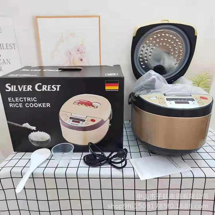 EU/UK серебряный крест 5l с низким/высоким содержанием сахара рисоварка цифровой продовольственное зерно торт йогурт электрической рисоварки 24 часов