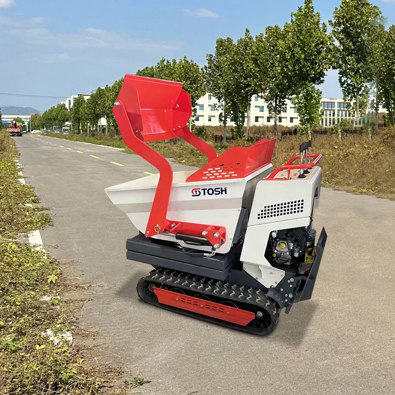 TOSH 500Kg Wheel Barrow Mini Dumper With Brig Engine Mini Crawler Dumper