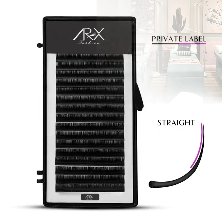 2022 Soft Private Label Las Russian Volume Individual Eyelash Extensions Kits Supplies Trays Mink Lashes Top Eyelash Extension