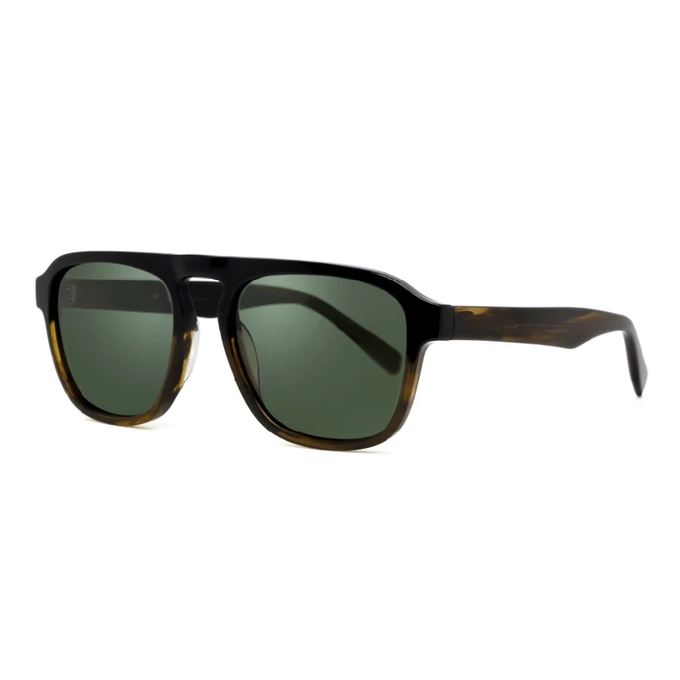 
Fashion Square Acetate Polarized Sunglasses For Men 