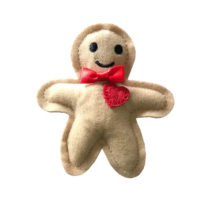 Wholesale Cheap Price Handmade Felt 3D 10cm Mimi Stuffed Gingerbread Toy Small Cartoon Animal Heads For Clothing Decoration