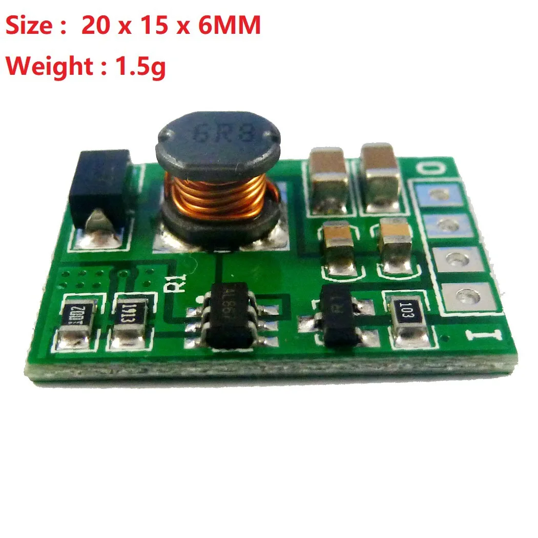 DDEN12MA with Enable ON/OFF DC-DC 3V 3.3V 3.7V 4.2V 5V to 5V 6V 9V 12V Step-up Boost Converter Voltage Regulate Power Supply