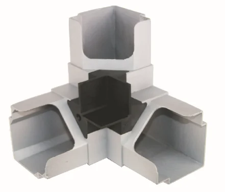 Hvac system industrial hvac manufacturing air handling unit 3 way joint nylon corner connector accessory
