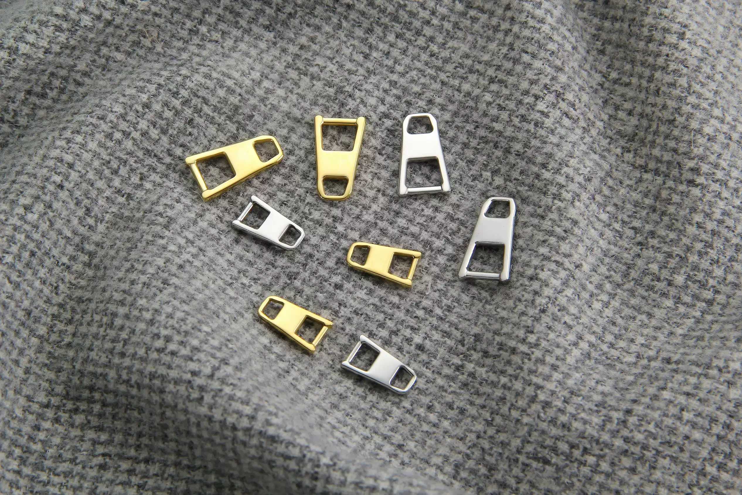 Carosung Stainless Steel Zipper Pull Replacement Metal Zipper Handle Mend Fixer Zipper Tab Repair Gold Metal Slider Pull Tab