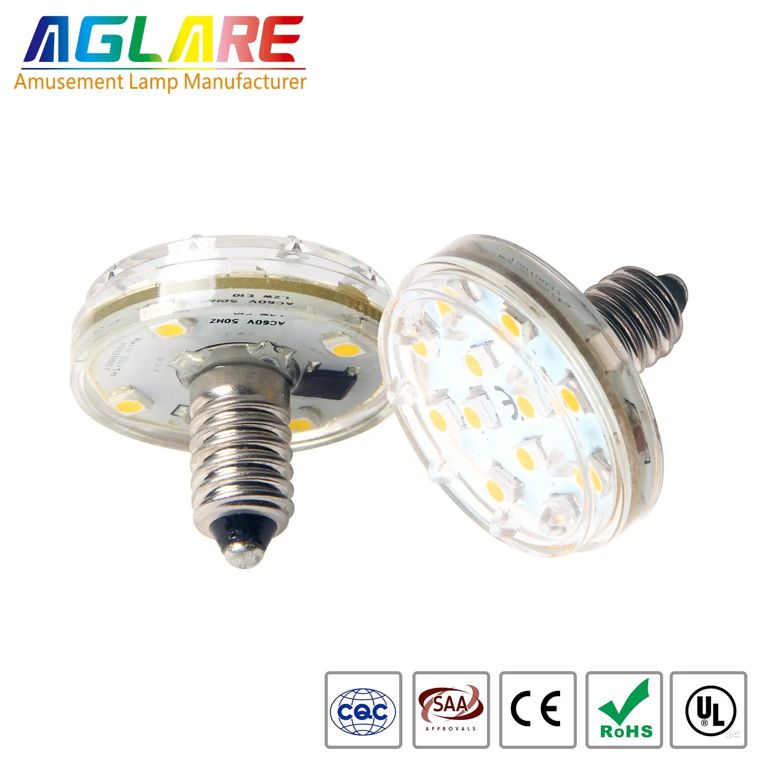 Aglare Factory Direct E10 24/60V Waterproof Decorative Led Lamp Led Amusement Light