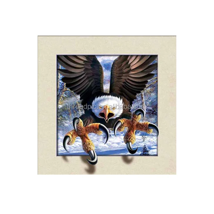 Custom nature 5d Lenticular sheet print eagle design Picture