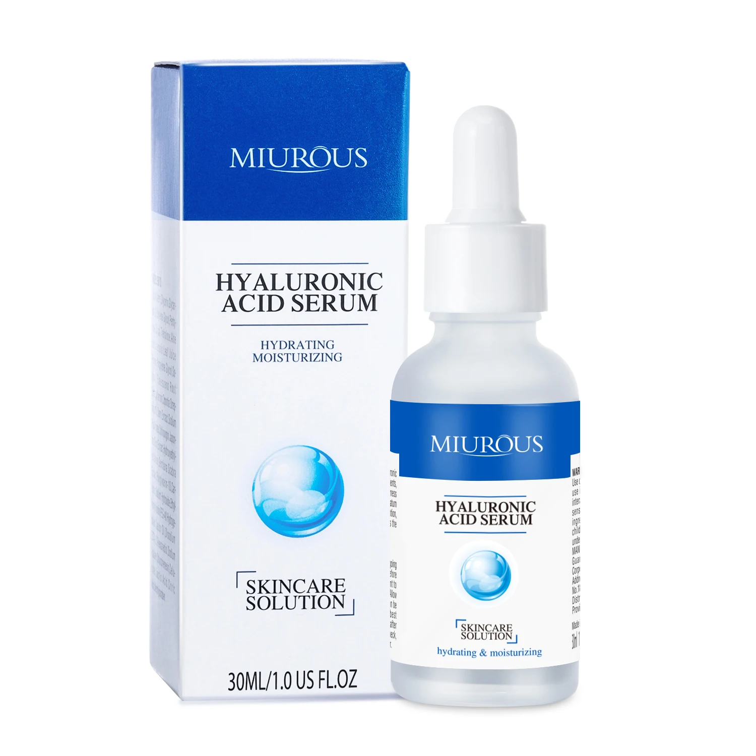 OEM Оптовая Органическая натуральная Отбеливающая увлажняющая сыворотка с витамином C, 100% чистая гиалуроновая кислота, уход за кожей, сыворотка для лица для сухой кожи