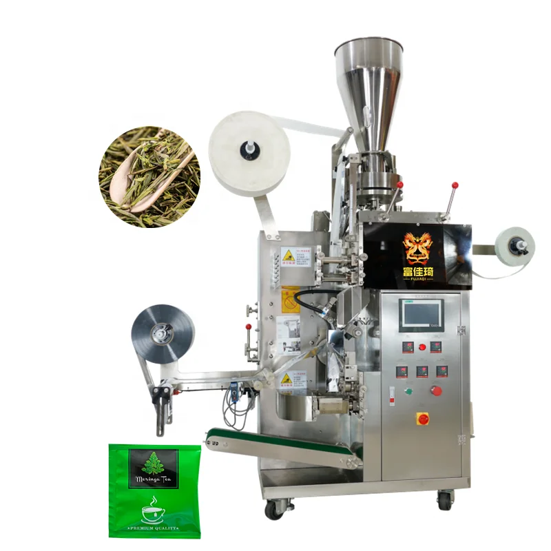 Tea Bag  Packing Machine Automatic Dip Tea Bag Packing Machine Label Line Sealing Filter Paper