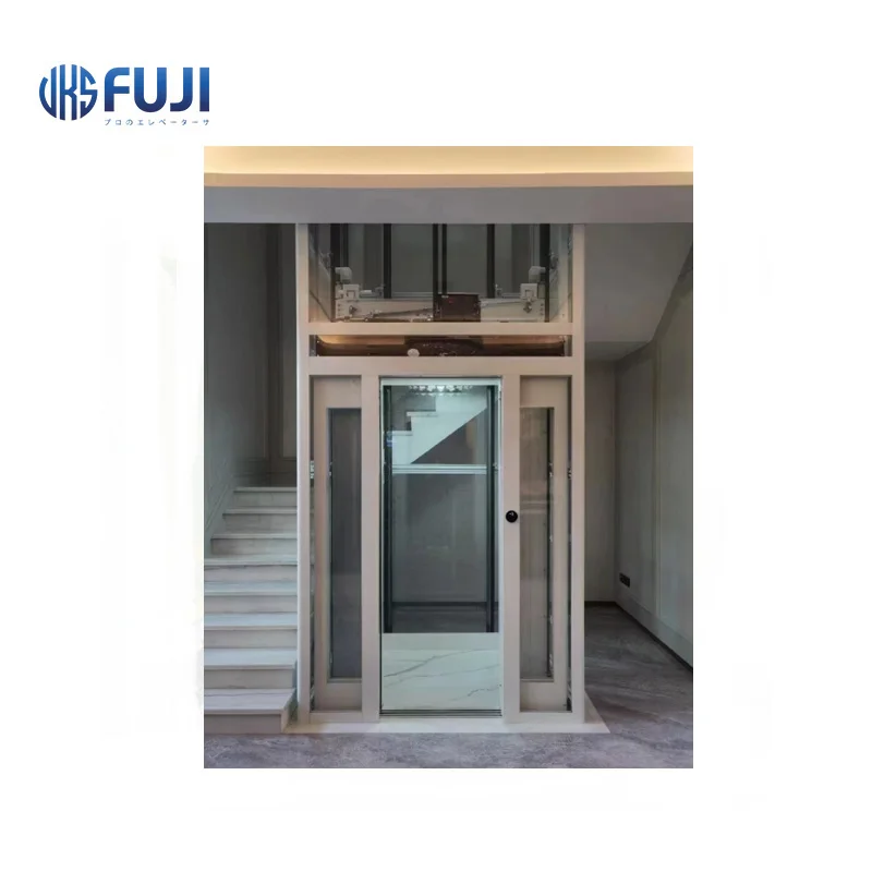 2-4 Floors 320KG CE Certificated Home Elevator Luxury Observation Residential Lift For Sale
