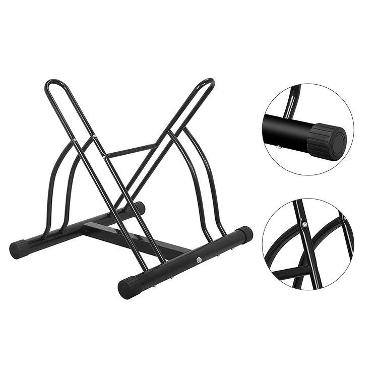 Cycle Durable Steel Rack 2 Bicycle Stand Bike Parking rack for Indoor Outdoor Floor