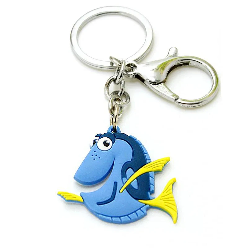 Custom Logo 2d Soft Cartoon Pvc Keychain Metal Gift Rubber Key Chain 3d Silicone Key Ring Rubber Anime Pvc Keychain
