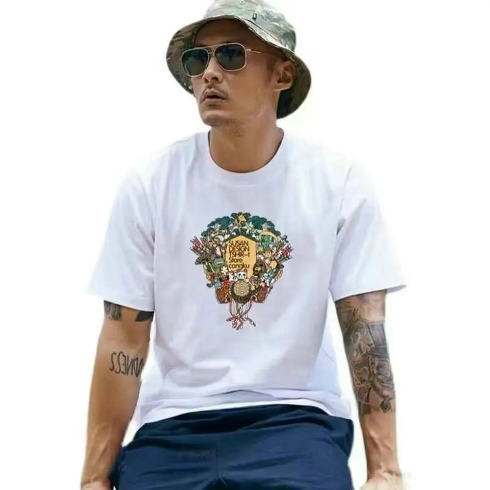 1.95 Dollars FYX002 Wholesale Size XL-3XL Short Sleeve Crew Neck Soft Printed High Quality Men T Shirt With Many Colors