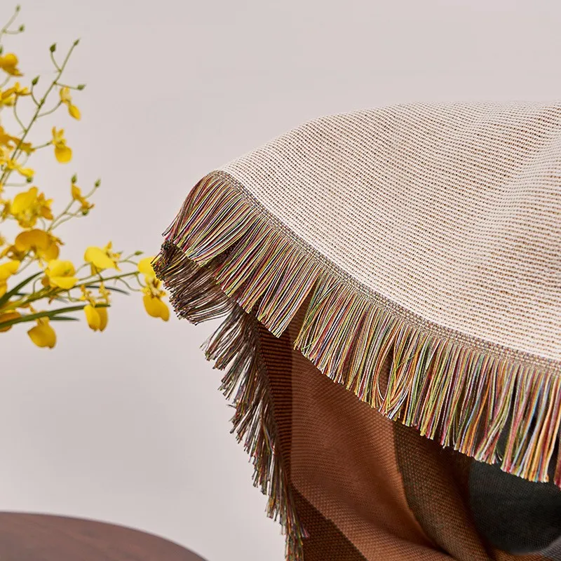 Ins Recycled Cotton Boho Rug Jacquard Custom Woven Blanket Tapestry Picnic Blanket for Camping Hiking