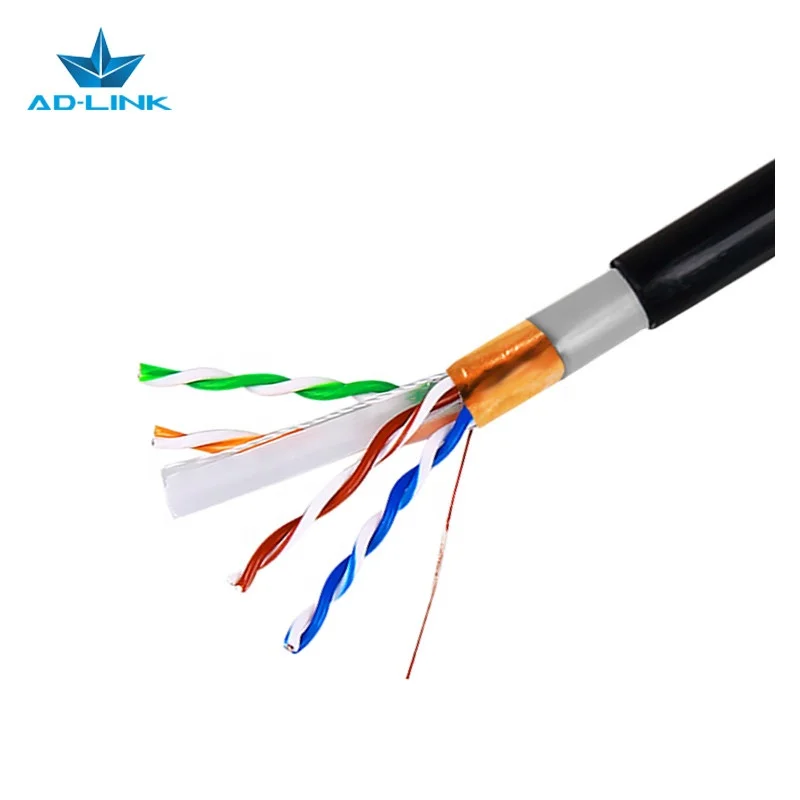 Single Shielding Ftp Cat6a Cat6 Network Cable Outdoor 23awg 305m 1000ft Lan Cable Rj45 Communication Cables