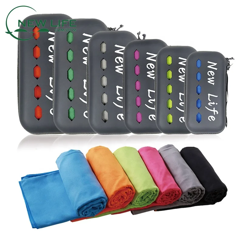 Customized Logo Microfibre towel suede beach /Sports/ Gym/yoga/ travel/quick-dry Drying towel 70*140cm 100% Microfiber Towel