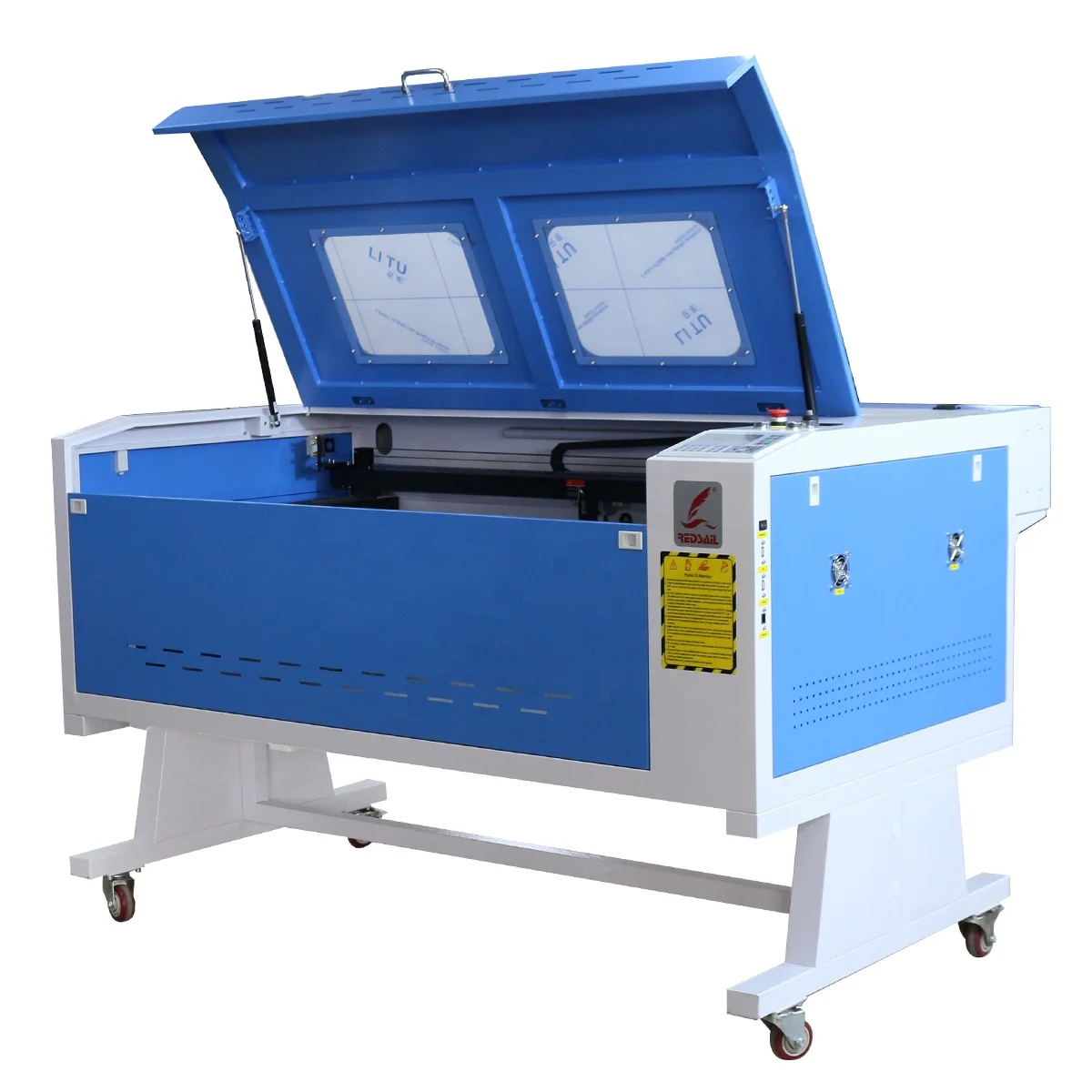 Low cost 1000*600mm Co2 laser cutting machine with high-speed DSP control system for printing shops industry use farm hotels