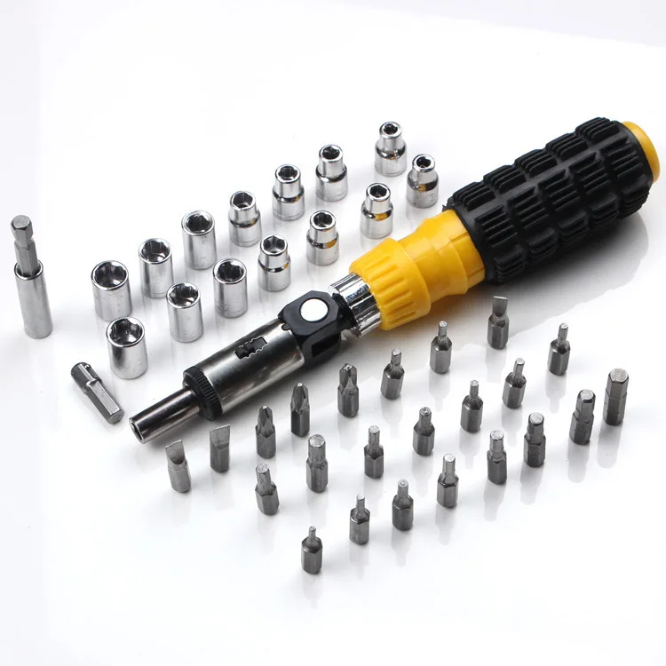 41 Pieces Multifunctional Screwdriver Set Tool Screw Wrench Combination Portable Socket Set