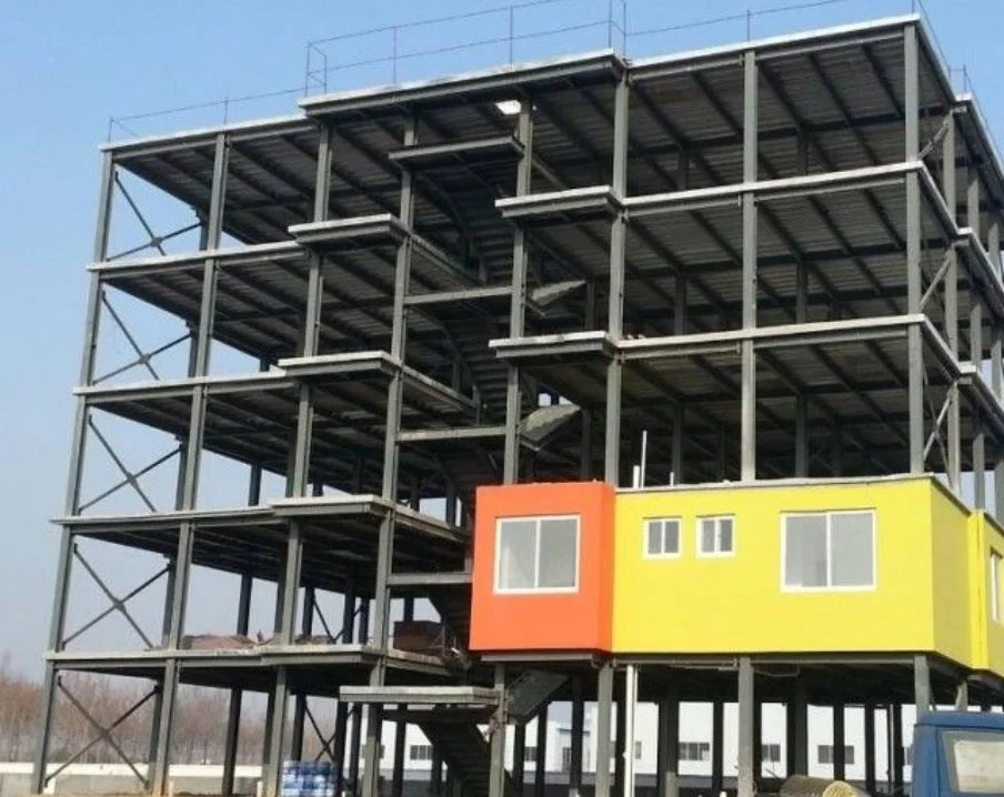 Lightweight prefabricated steel structure building for office or hotel use