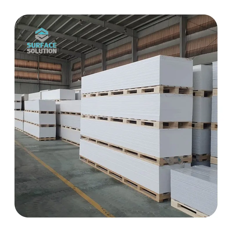 Building Materials Artificial Marble Slabs Pure Acrylic White Solid Surface Sheets for countertop/washbasin/Sink