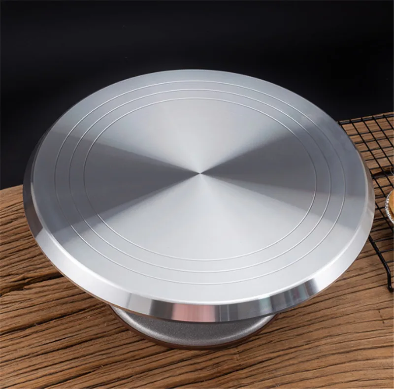12 inch Aluminum Alloy cake stand Baking tool cream cake Decorating table Turntable Rotating table stand base