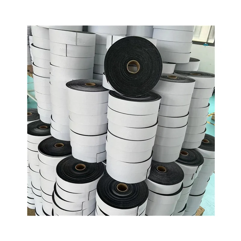 Strong Adhesive Weatherproof Flexible Manufacturer NBR+PVC round Foam Sealing strip For Air Conditioner