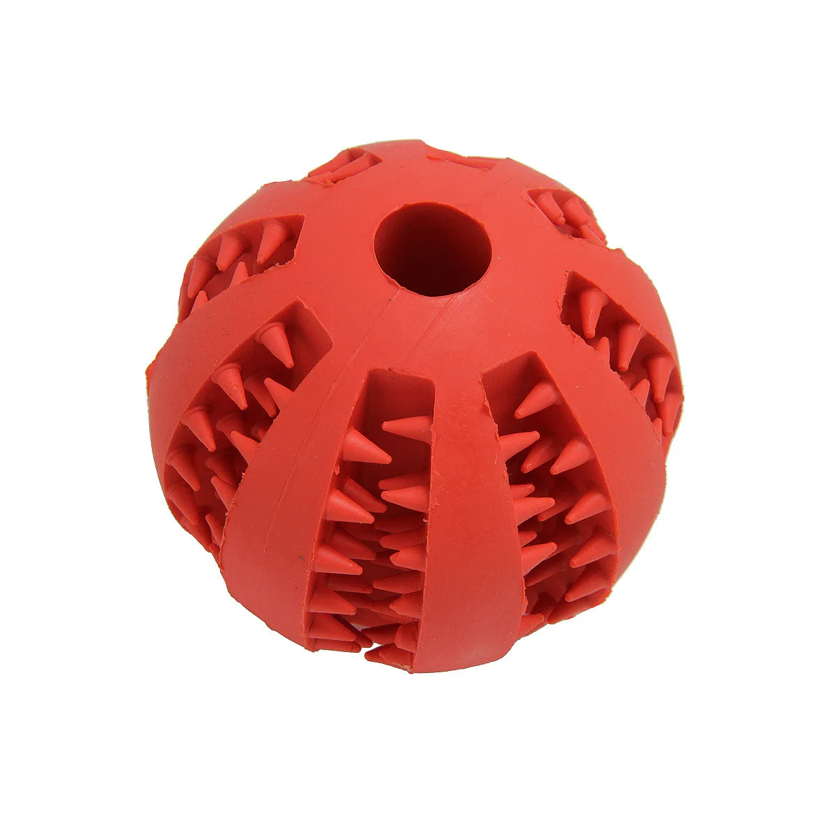5 7 cm diameter natural rubber multi-functions safety pet molar acuity training watermelon ball dog cat food dropping bite toy