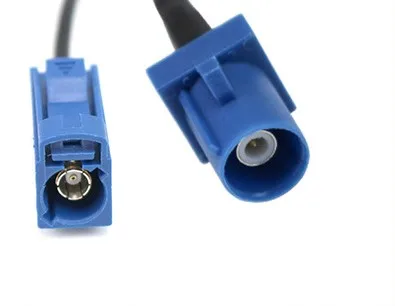 Auden low price 50ohm Fakra Male To Fakra Female low loss RF rg174 coaxial cable