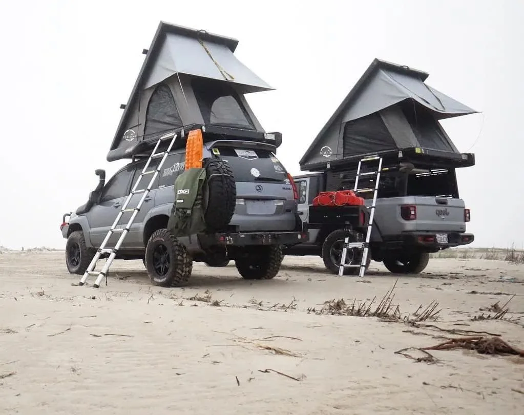 China Factory Promotion Three-season Electric Heater Top With Waterproof Hard Shell For Toyota Hiace Aluminum Car Roof Tent