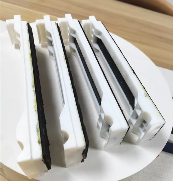 Glass straight edge machine Front splint edger Front and rear pressure plate black rubber strip