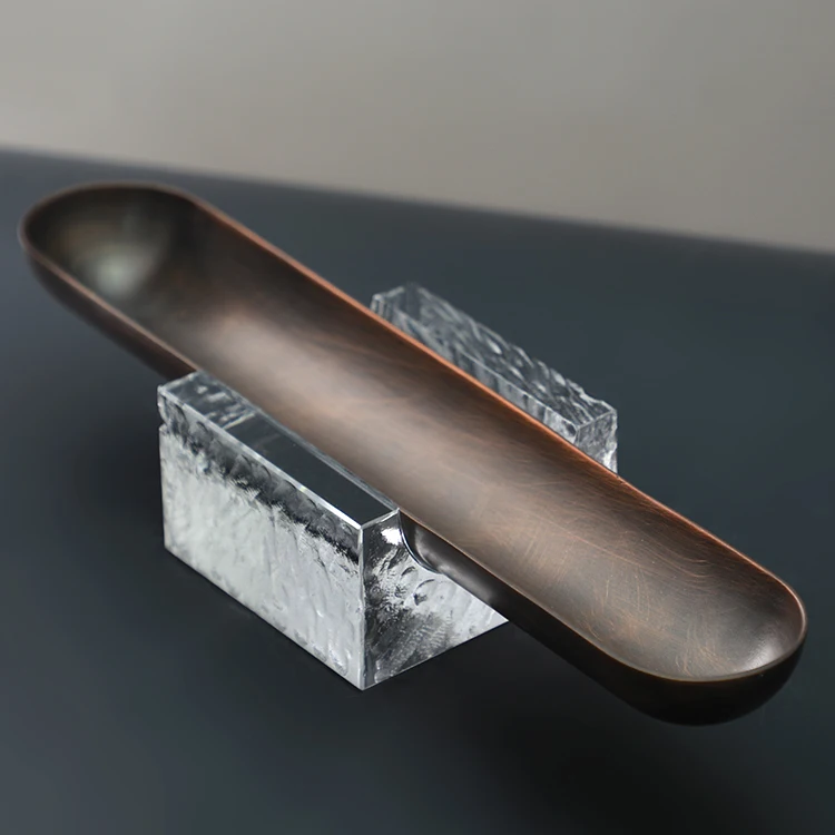 Luxury decorative metal crystal decor storage tray for home serving tray chocolate dried fruit plate