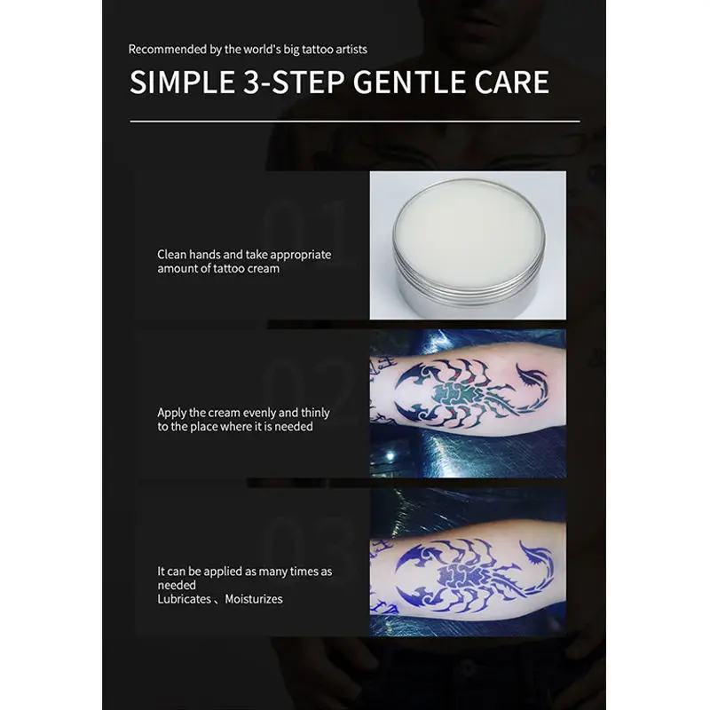Tatoo After Care Private Label Natural organic Tattoo Aftercare Ointment Cream