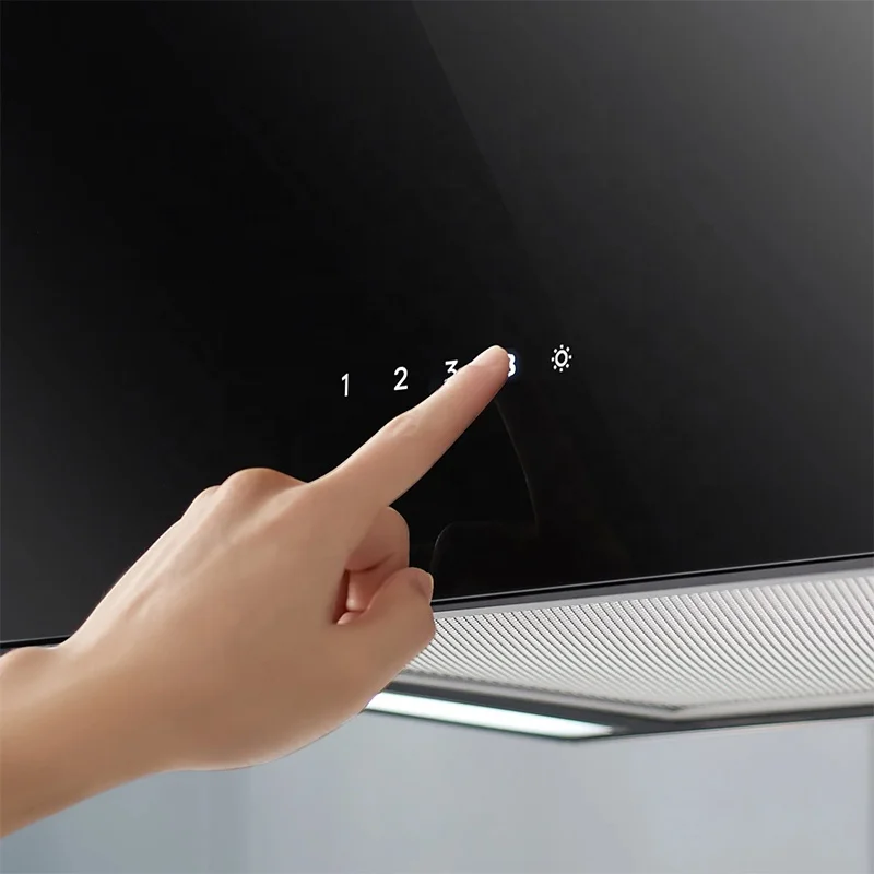 Island Mount DUCTLESS Range Hood Contemporary Italian Smart Exhaust Hood