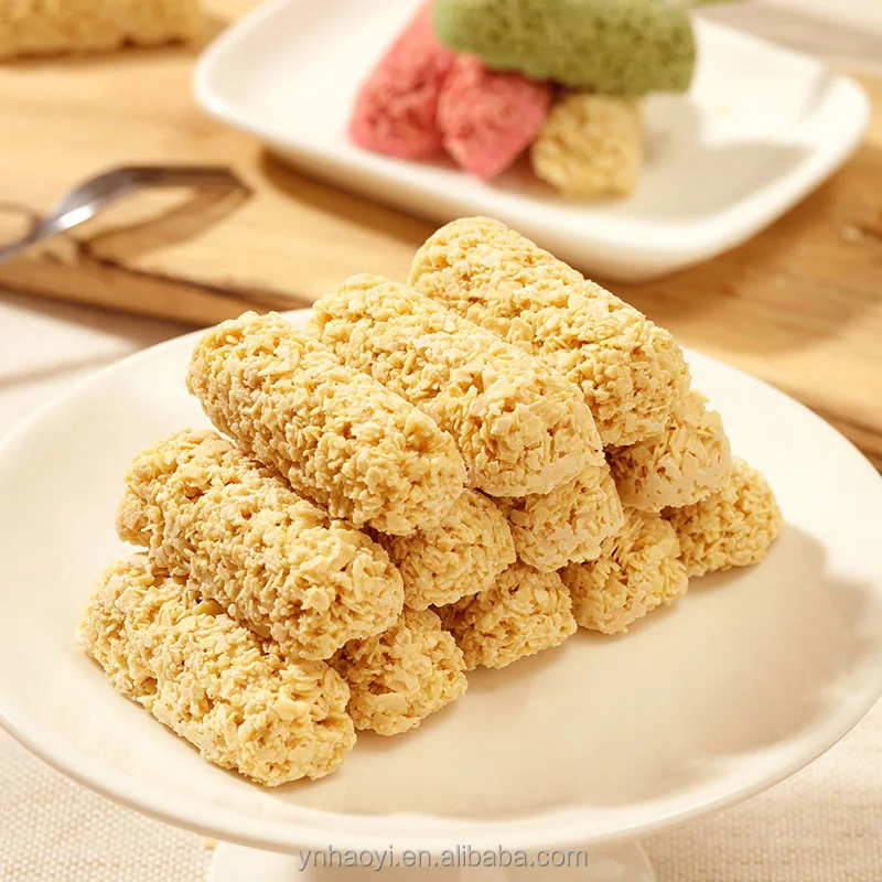 Хрустящая овсянка со вкусом маття, сменная пища для завтрака, питательные Кондитерские снэки