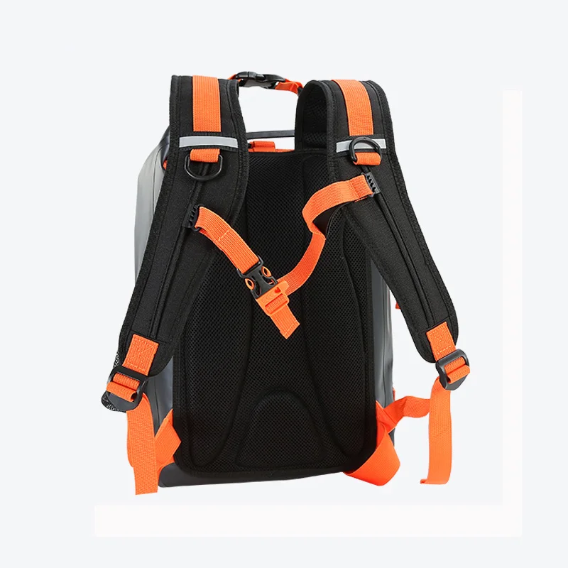 Custom Roll Top Outdoor Hiking Camping floating 500Dpvc TPU waterproof dry bag backpack  with reflective strip