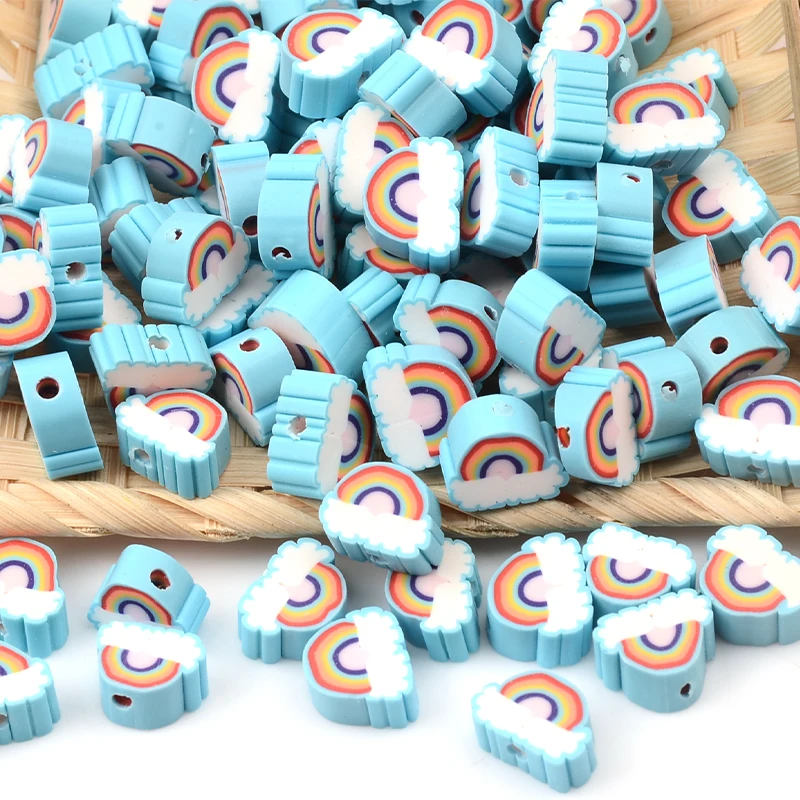Hot Sale 90Pcs Rainbow Fimo beads For Jewelry Making DIY  Accessories clay beads Craft