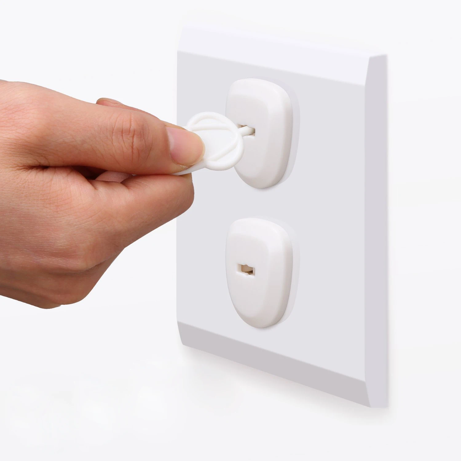 2 штырька, детская пластиковая Выдвижная розетка с пандой